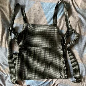 Gingham Free People Back-Tie Dress